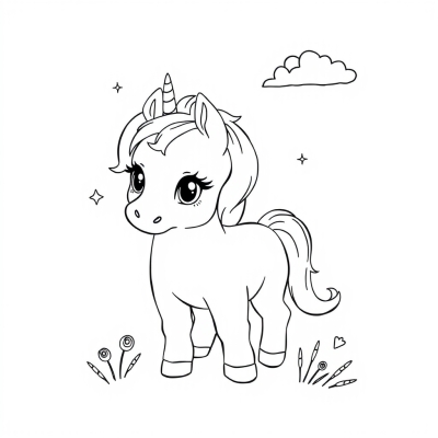 Cute Baby Unicorn
