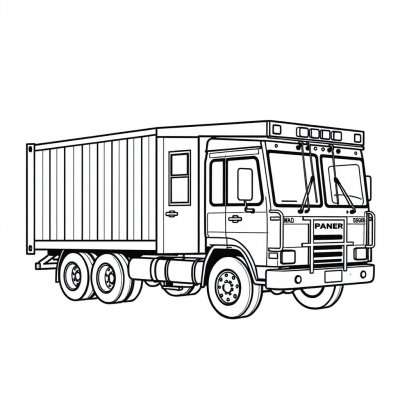 Cute Container Truck