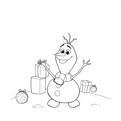 Cute Olaf for New Year