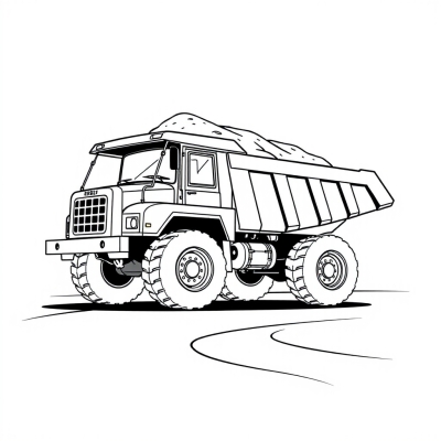Dump Truck with Sand