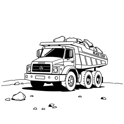 Dump Truck with Rocks