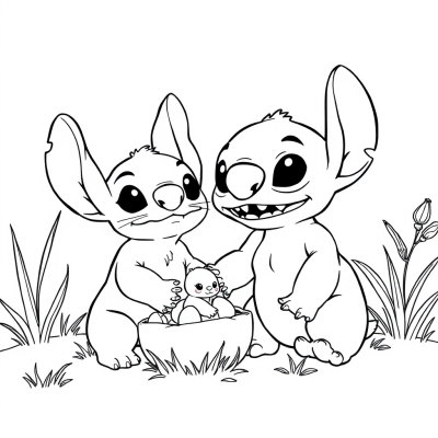 Easter Lilo and Stitch