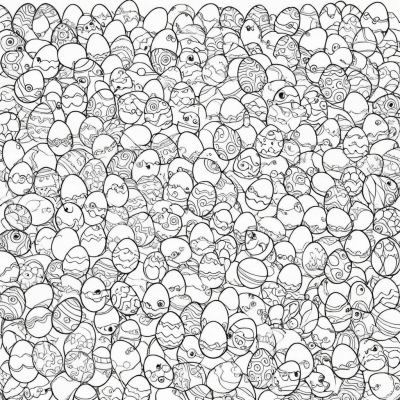Find and Color Easter Eggs!
