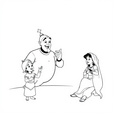 The Genie Sings to Aladdin