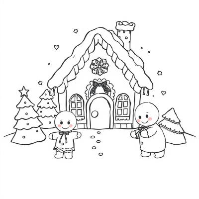 Gingerbread House and Gingerbread People