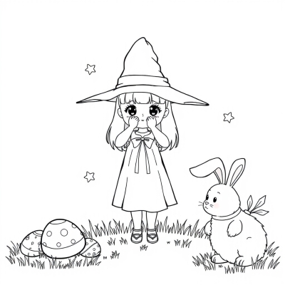 Girl in a Hat for Easter