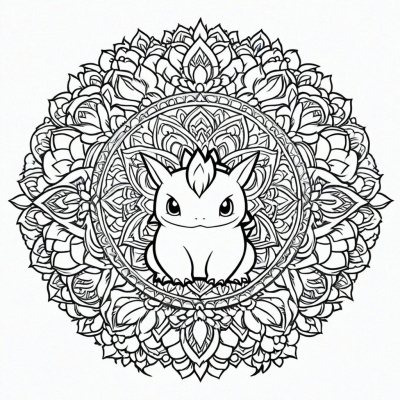 Ivy Dinosaur Mandala