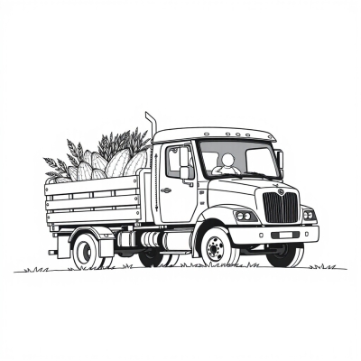 Truck Delivering Harvest