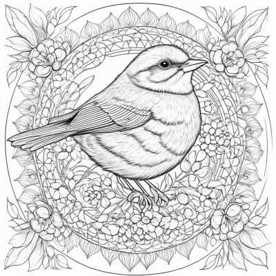 Spring Bird Mandala