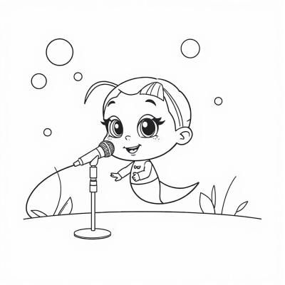 Molly with a Microphone