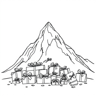 Mountain of New Year Gifts