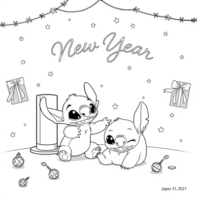 New Year and Stitch