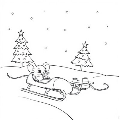 New Year Sleds and Baby Mouse