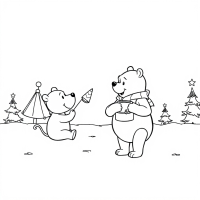 New Year Winnie the Pooh
