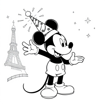 New Year with Mickey Mouse