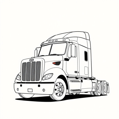 Powerful Semi-Truck