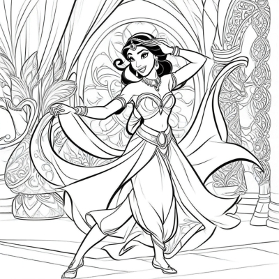 Princess Jasmine Dancing