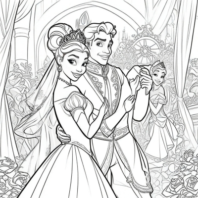 Princess Tiana and Prince Naveen's Wedding