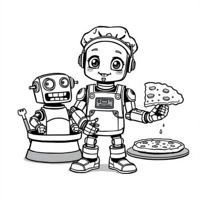 Robot Baker and Pizza