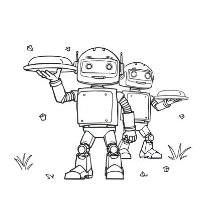 Robot Carrying Plates