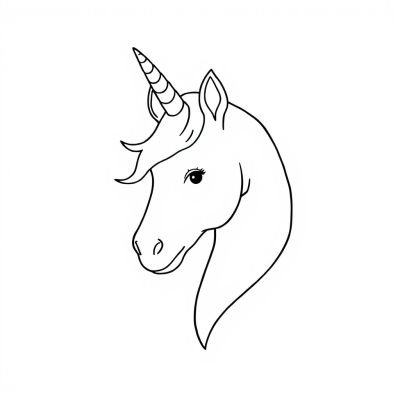 Unicorn Head - Simple