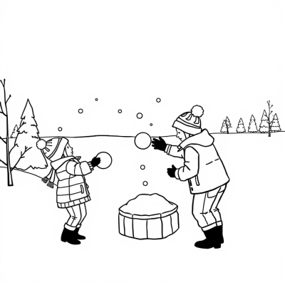 Snowball Fight on New Year's