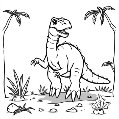 Therizinosaurus with Sharp Claws