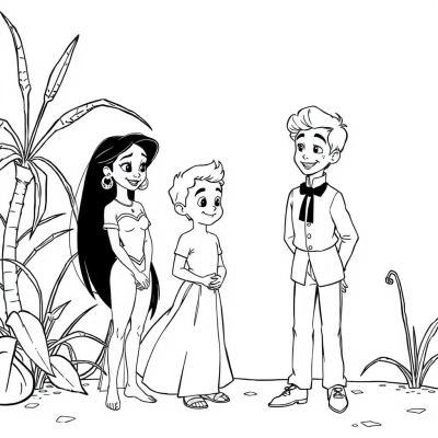 Tiana, Naveen, Ray, and Louis