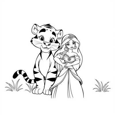 Tiger from Aladdin Cartoon