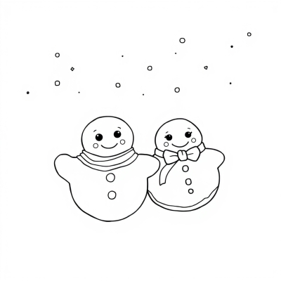Two Cute Christmas Cookies