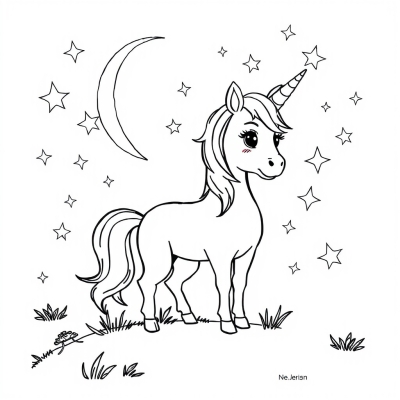 Unicorn and Stars
