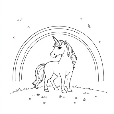 Unicorn and Rainbow