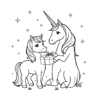 Unicorn's Gift for New Year