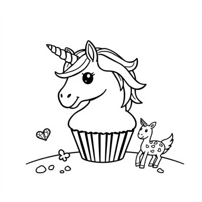 Unicorn Muffin