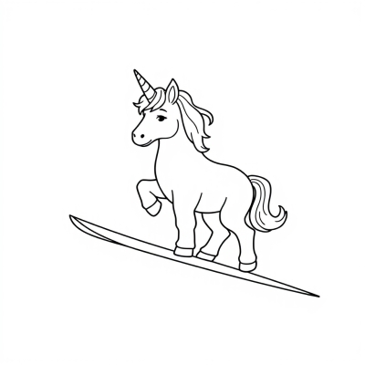 Unicorn on Skis