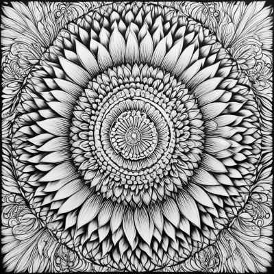 Zentangle Petals