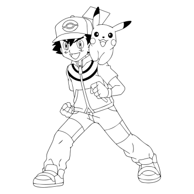 Ash and Pikachu