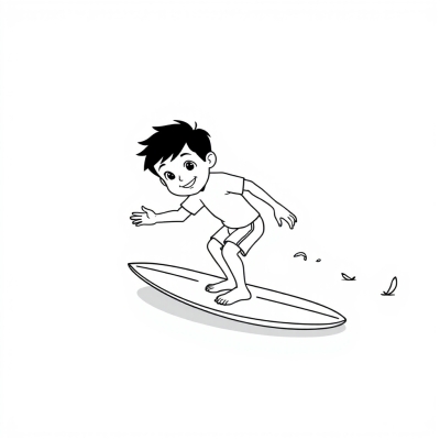 Surfing Boy