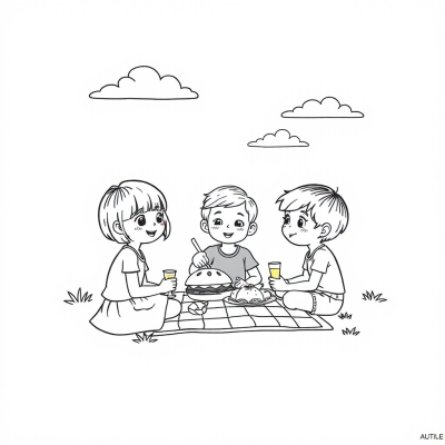 Kids Go on a Picnic