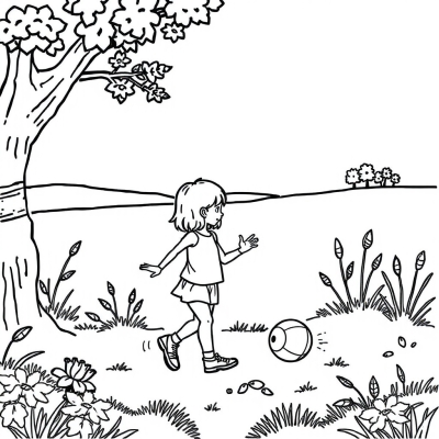 Girl and Ball
