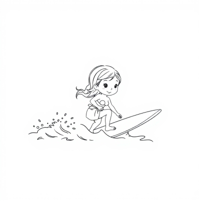 Surfing Girl