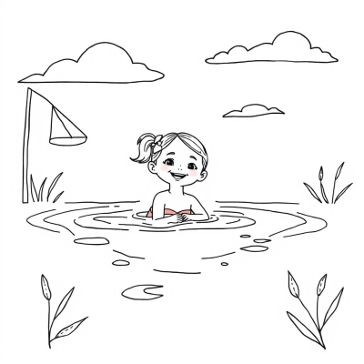 Girl Swimming
