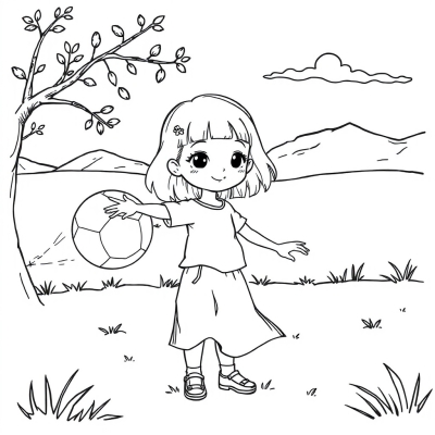 Girl with a Ball
