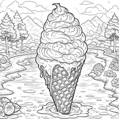 Ice Cream in a Waffle Cone