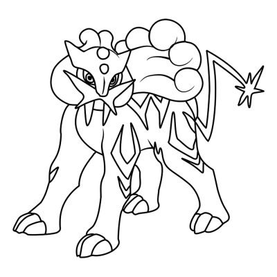 Legendary Pokemon Raikou #0243