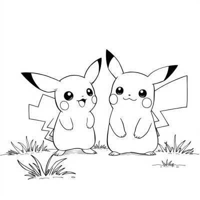 Pichu and Pikachu