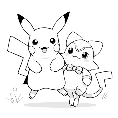 Pikachu and Togepi