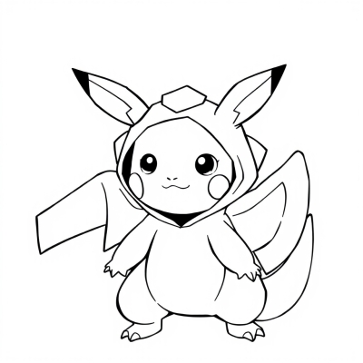 Pikachu in Charizard Costume