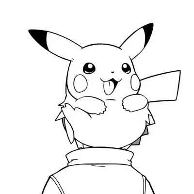 Pikachu on Ash's Head