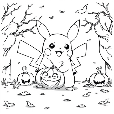 Pikachu on Halloween